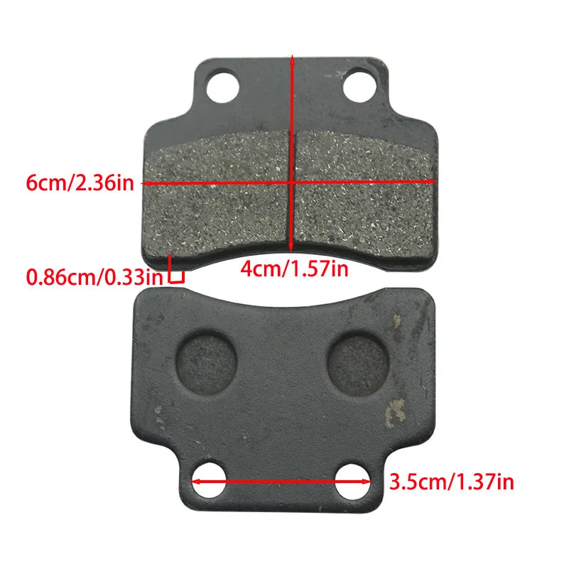 Motorcycle brake pads are wear-resistant, heat-resistant, universal asbestos free brake pads, and motorcycle accessories