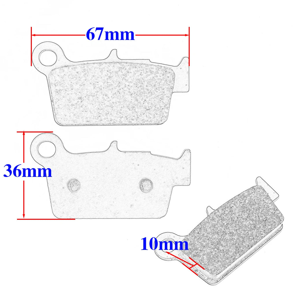 Front and Rear Brake Pads Disc for APRILIA  MXV450 RVX450 RXV450 Enduro SVX450 RXV550 BETA  RR125 200 250 300 350 400 430 450