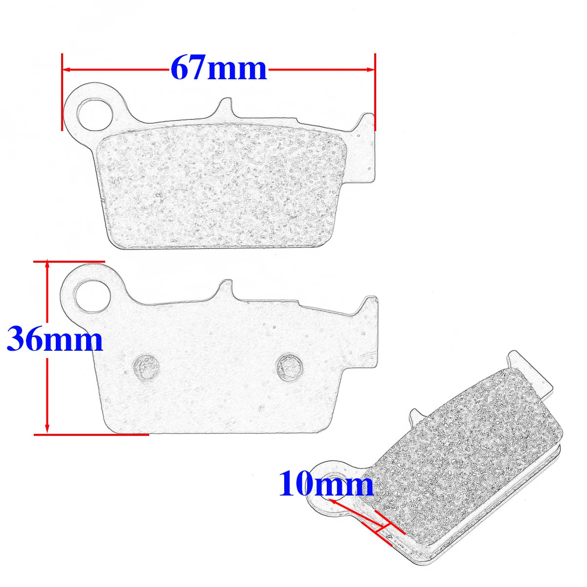 Front and Rear Brake Pads Disc for APRILIA  MXV450 RVX450 RXV450 Enduro SVX450 RXV550 BETA  RR125 200 250 300 350 400 430 450