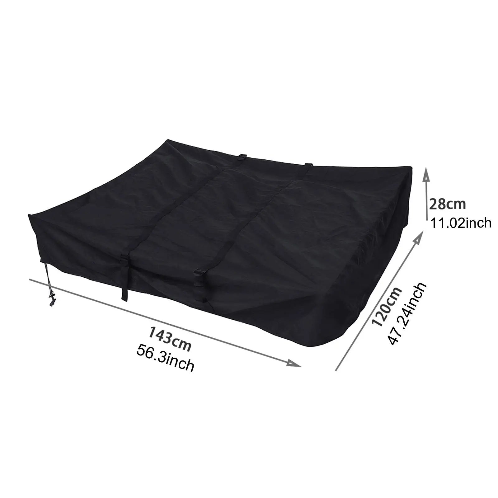 Car Roof Luggage Box Cover SUV Protective Traveling Waterproof Vans Oxford Cloth Gift 420D Heavy Duty Sedan Cargo Carrier Cover
