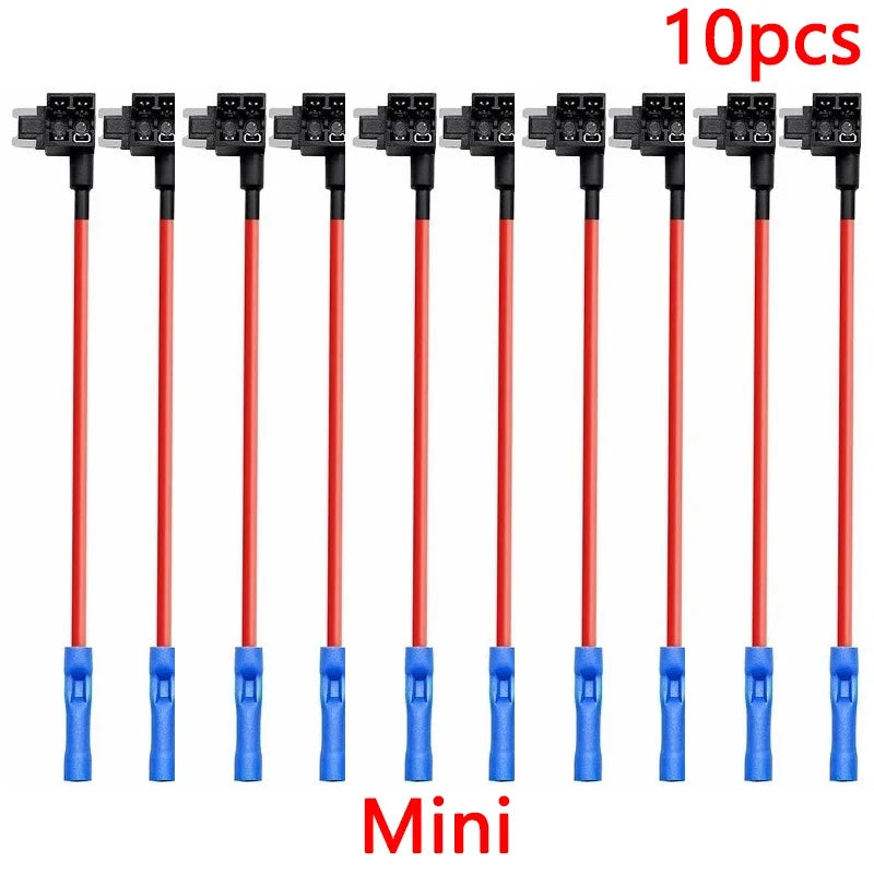 Accesorios para automóviles y camiones MINI PEQUEÑO MEDIANO Tamaño Micro Estándar Automóvil ATM Portafusibles Adaptador TAP de circuito adicional