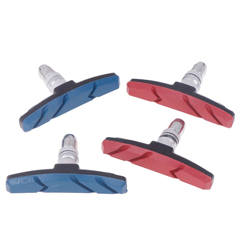 Bike Brake Pads V-Brake Rubber Road Bike Brake Holder Pads Shoes Blocks Rim Brake Anti-Resistance Cycling Accessories