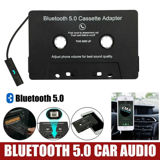 Bluetooth 5.0 Car Audio Stereo Cassette Vehicle Bluetooth Tape Cassette Player Car MP3 Handsfree Phonebook For Iphone