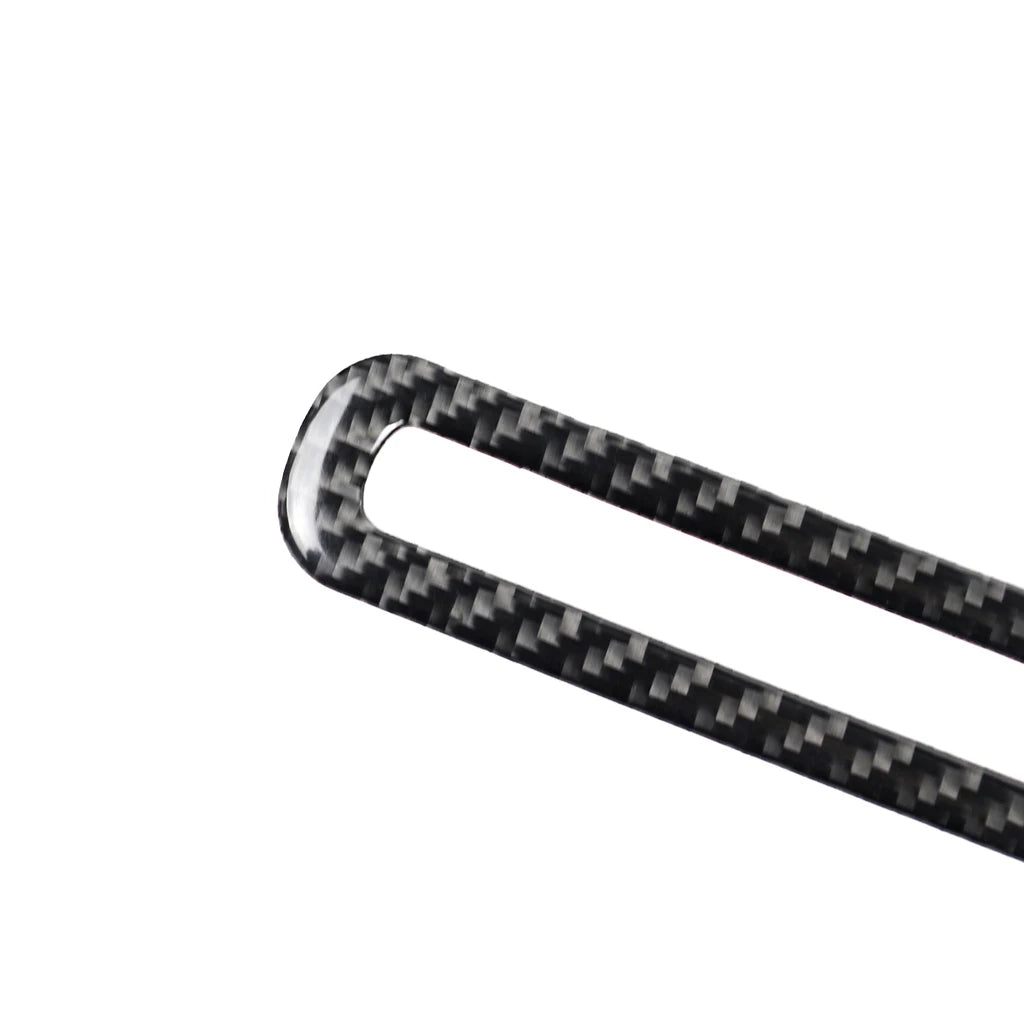 1 Pair Carbon Fiber Car Door Air Outlet Stickers Cover Decor for Ford Mustang Car Interior Accessories