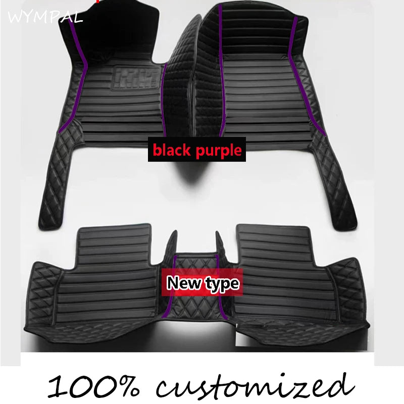 Car Floor Mats For Chrysler 300 300C 2004~2010 Non-slip Carpets Leather Floor Mat Rugs Pad Car Accessories Anti-dirt pad 2008