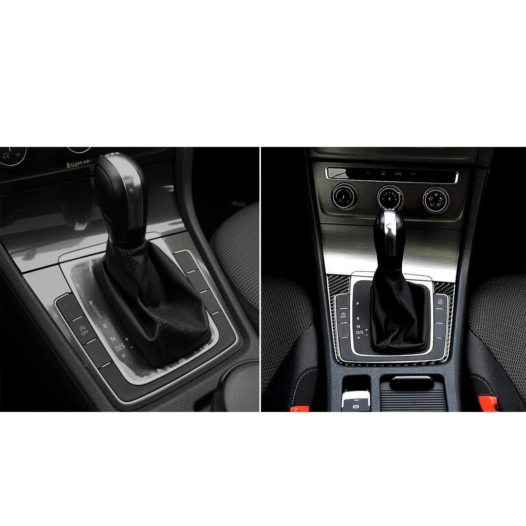For VW Golf 7 GTI Mk7 2013-2017 Car Interior Accessories Cup Holder Frame Console AC CD Control Cover Gear Shift Panel Sticker