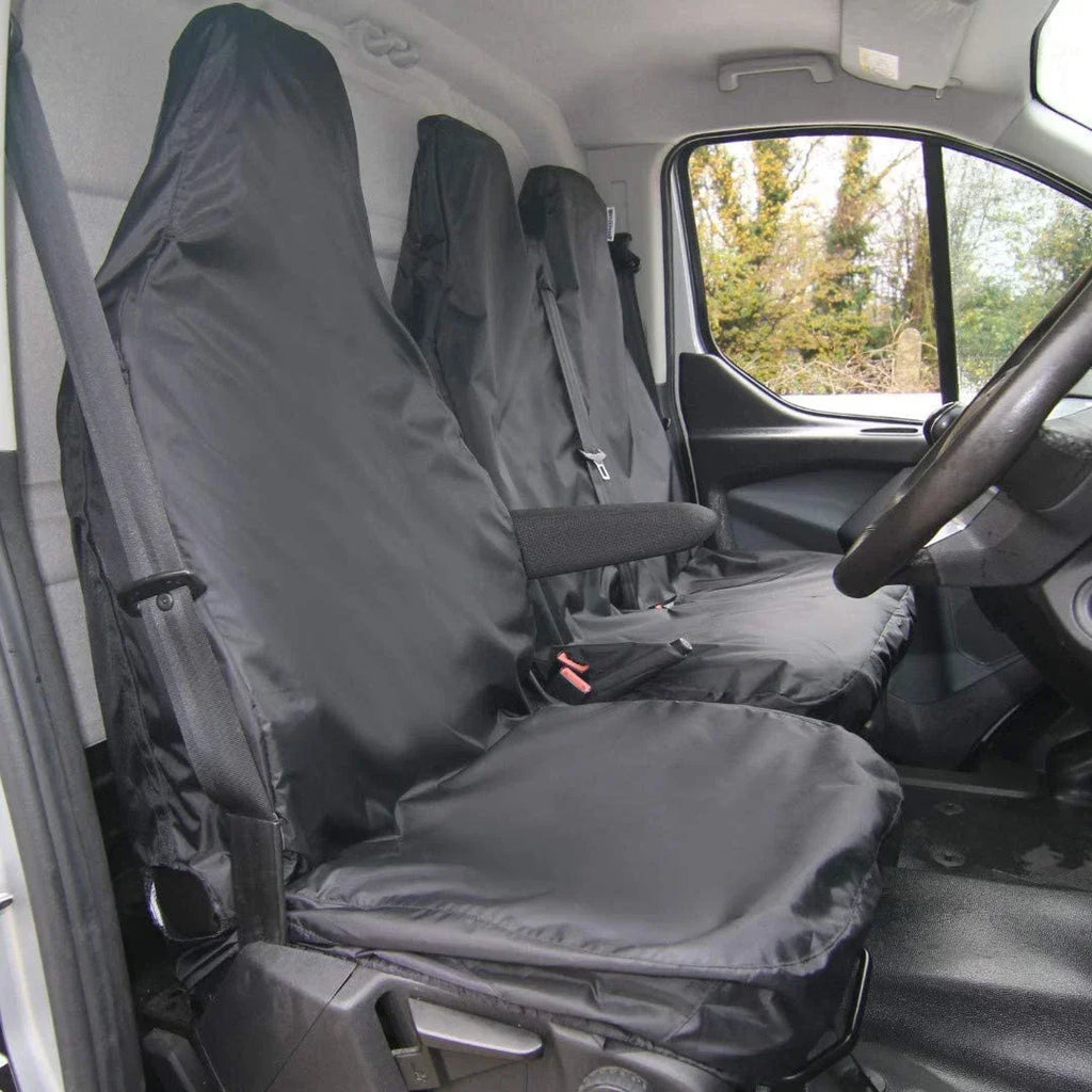 Waterproof Polyester Universal Seat Cover Front Car Van Seat Covers Protectors Nonslip Backing Dust-Proof for Cars Seat Covers