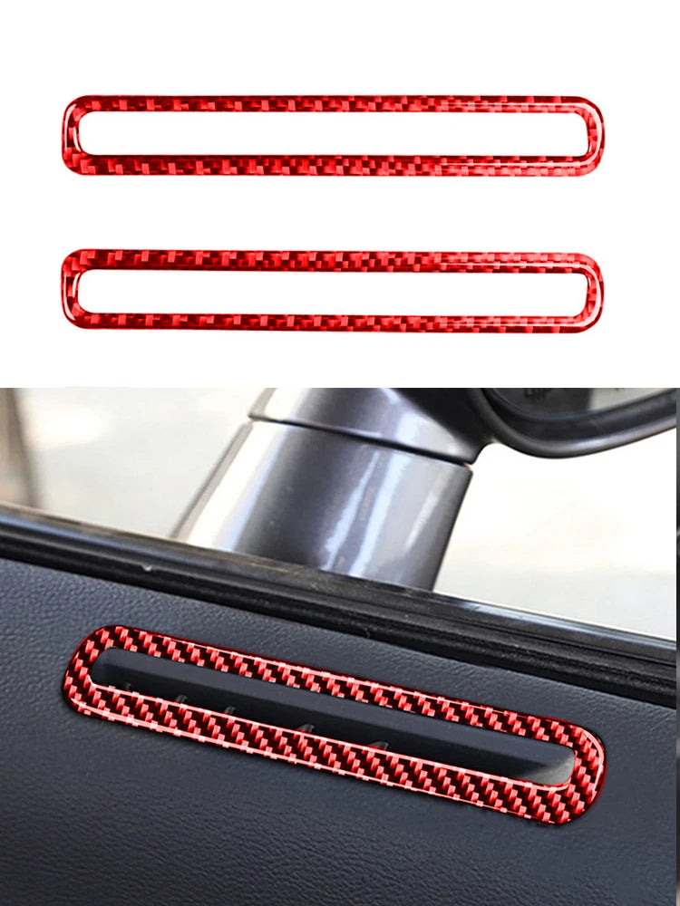 Car Interior Accessories For Dodge Charger 2011 2012 2013 2014 Carbon Fiber Decorative Stickers Dashboard Speedometer Cover Trim