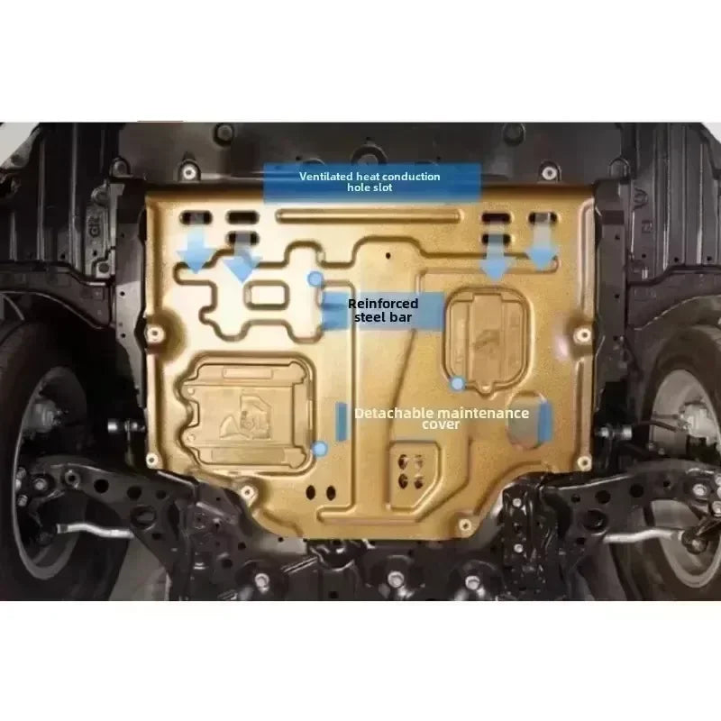 Car Accessories Black Under Engine Guard Mudguard Board Splash Shield Mud Fender Plate Panel For Volkswagen TAYRON 2019-2024