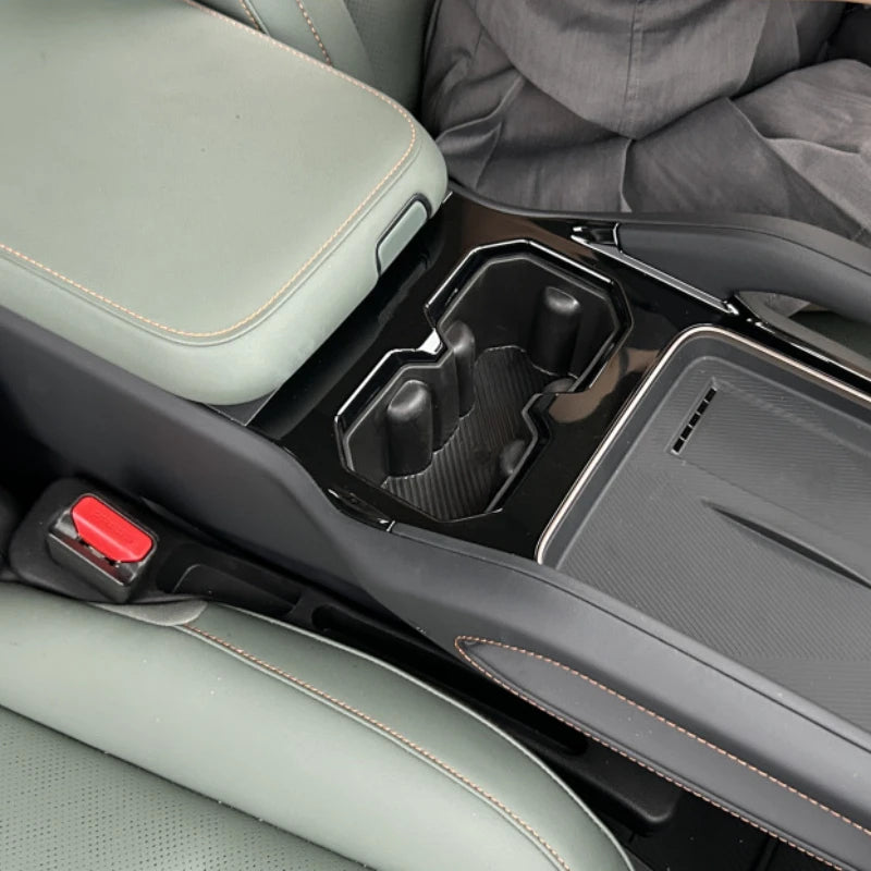 For Chery Jaecoo 6 J6 ICAR 03 2024-2026 ABS Black Center Console Cup Holder Organizer Interior Car Accessories