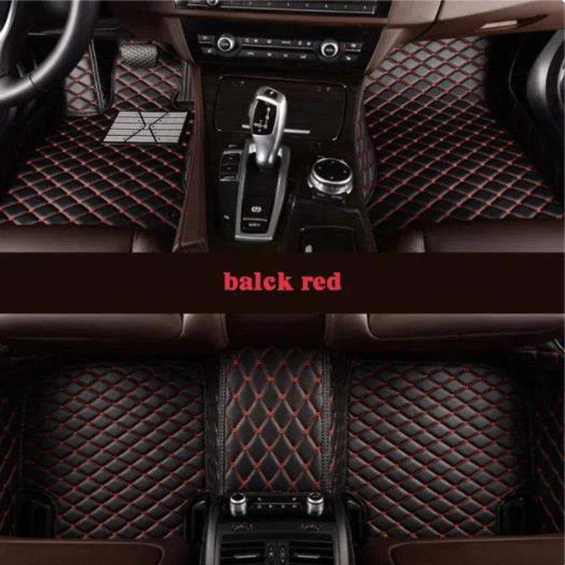 Car Floor Mats For VW VW Golf 7 7.5 GTE GTD GTI 2012~2020 Carpets Leather Mat Rugs Pad Interior Parts Car Accessories