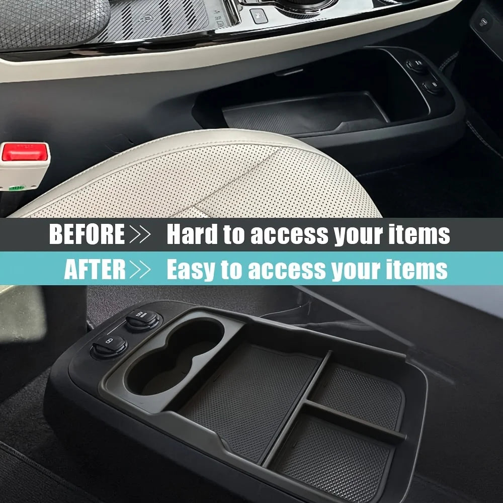 Fit for KIA EV6 Center Console Organizer (2022-2025 Models) Durable Organizer Box for EV6 Interior 2022- 2025 Versions