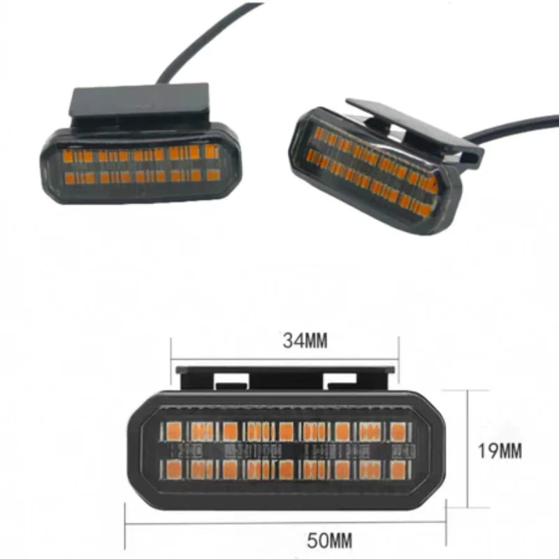 LED Front Grille Light For Pickup Offroad Suv Car Daytime Running Light Wheel Eyebrow Lamp 12V