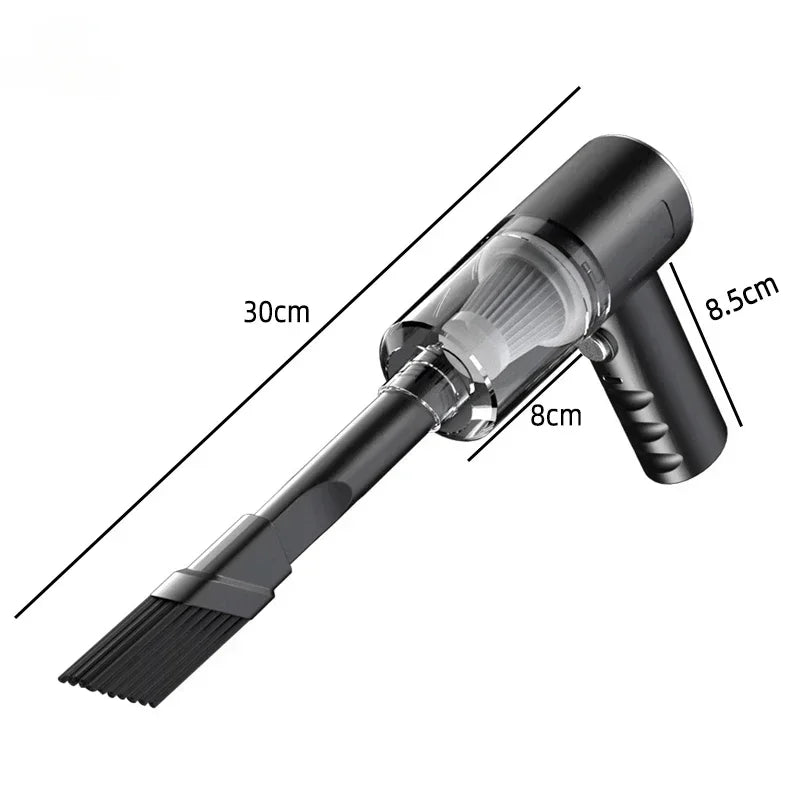 Portable Car Wireless Vacuum Cleaner 120W Powerful Handheld for Home & Auto Lightweight Cordless Rechargeable 3 in 1 Black 2026