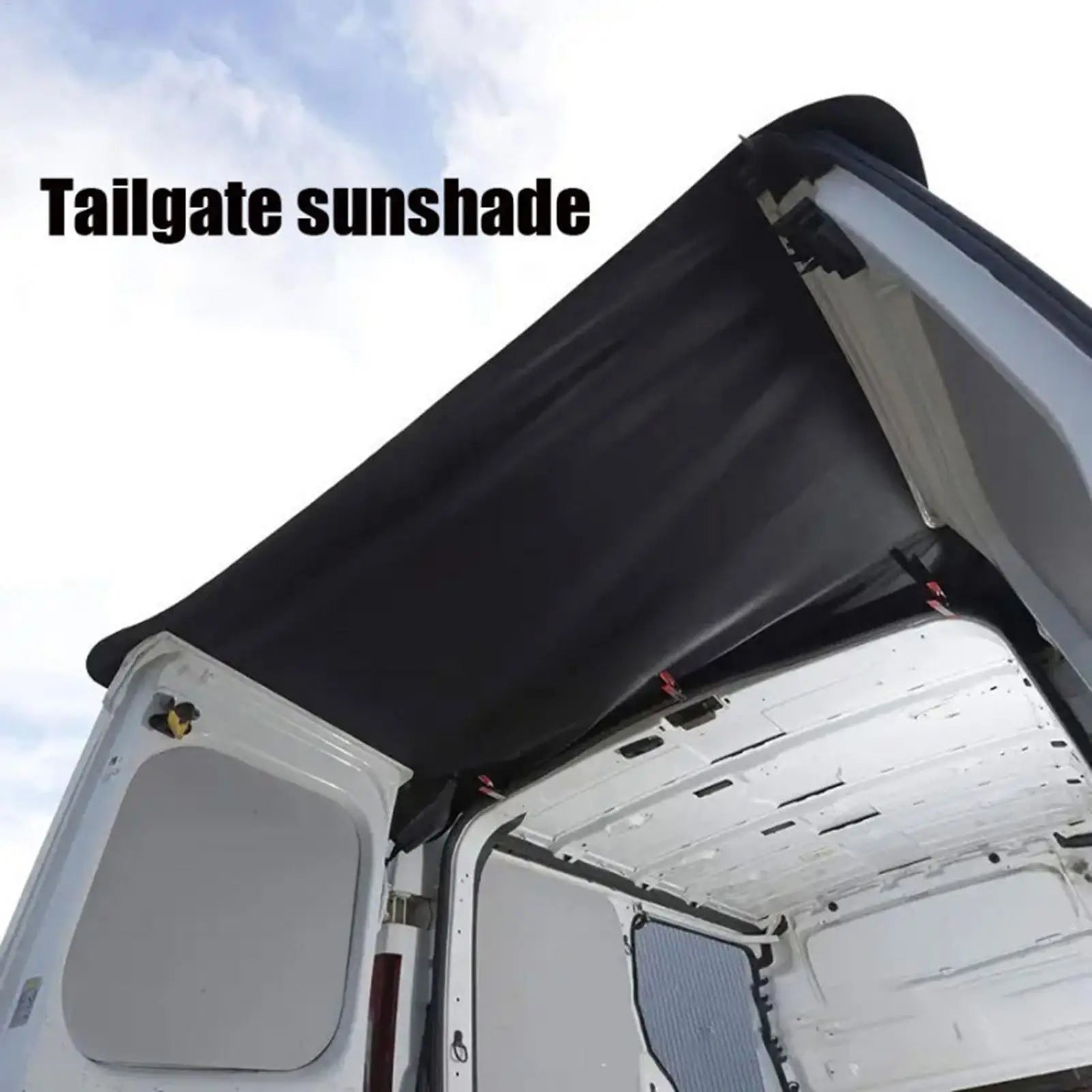 Rear Door RV Awning Campervan Rear Door Cover Windproof Truck Van Rear Protector for Camping Hiking Beach Picnic Outdoors