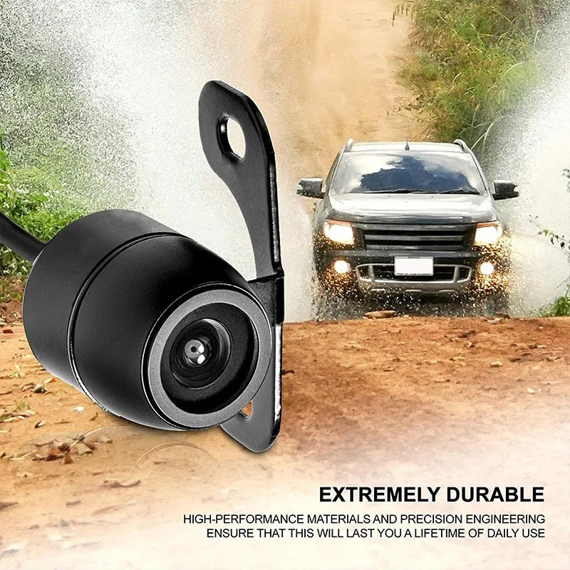 Dashcam rearview camera 4 holes car loaded navigation small butterfly reversing image infrared night vision waterproof