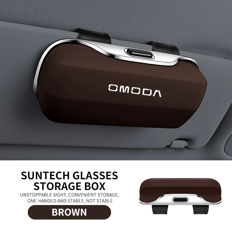 For Chery Omoda 5 E5 Ev 5 9 SHS C9 7 PHEV 8 Hybrid 3 2025  Accessories Car Visor Sunglasses Car Glasses Case Glasses Holder Clip