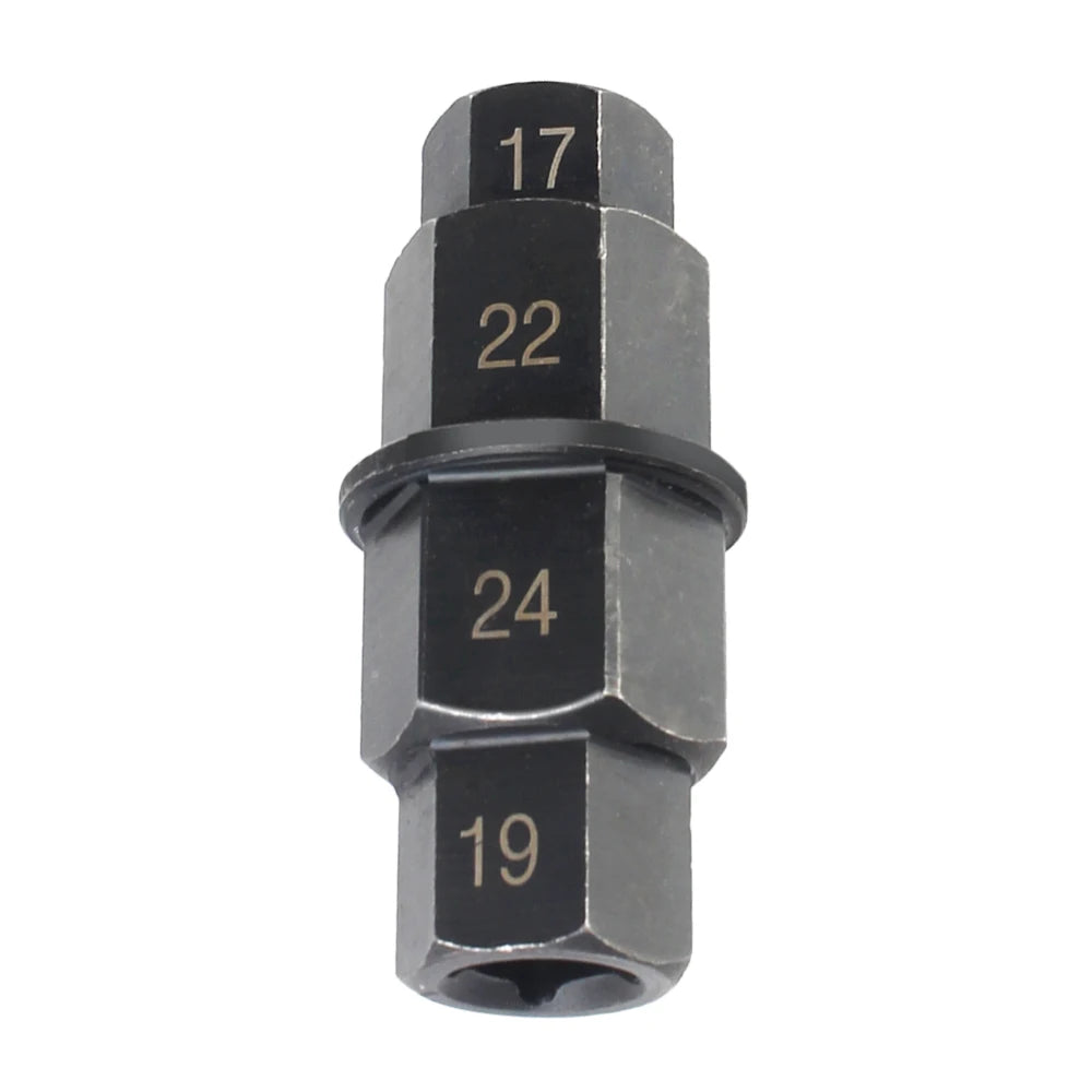 Professional 4-In-1 Durable 3/8 inch Antirust Versatile Multifunction Multi Purpose Motorcycles Hex Axle Tool 17 19 22 24mm