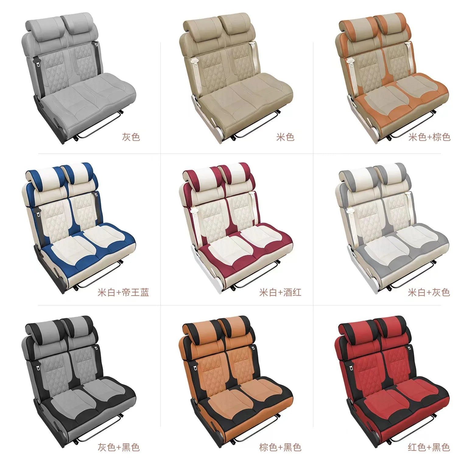 Car Interior Accessories Folding Car Seat Bed For RV MPV Motorhome Camper Van Caravan