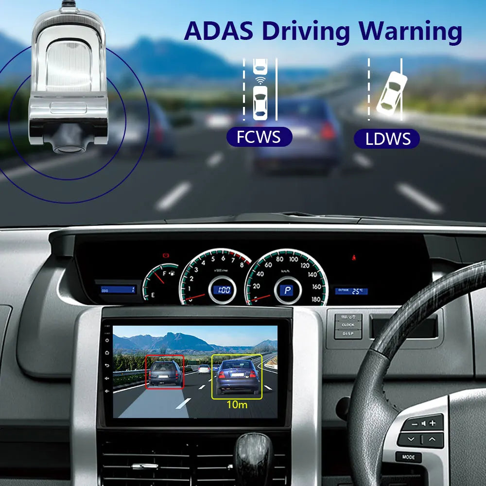 1080P 2K ADAS DashCam Recorder Car DVR Camera Night Version loop recording For Car Radio Android Player HD USB Dash Cam DVRs