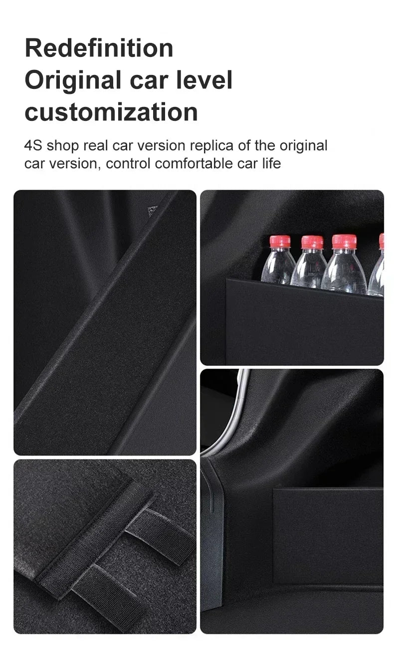For Chery Exeed RX 2023-2025 Omoda C9 Car Trunk Storage Box Rear Anti-dirty Organizer Partition Side Auto Interior Accessories