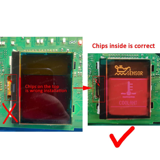 Dashboard LCD Display For Audi A4 B6 B7 Instrument Cluster Screen Digital Pixel Repair