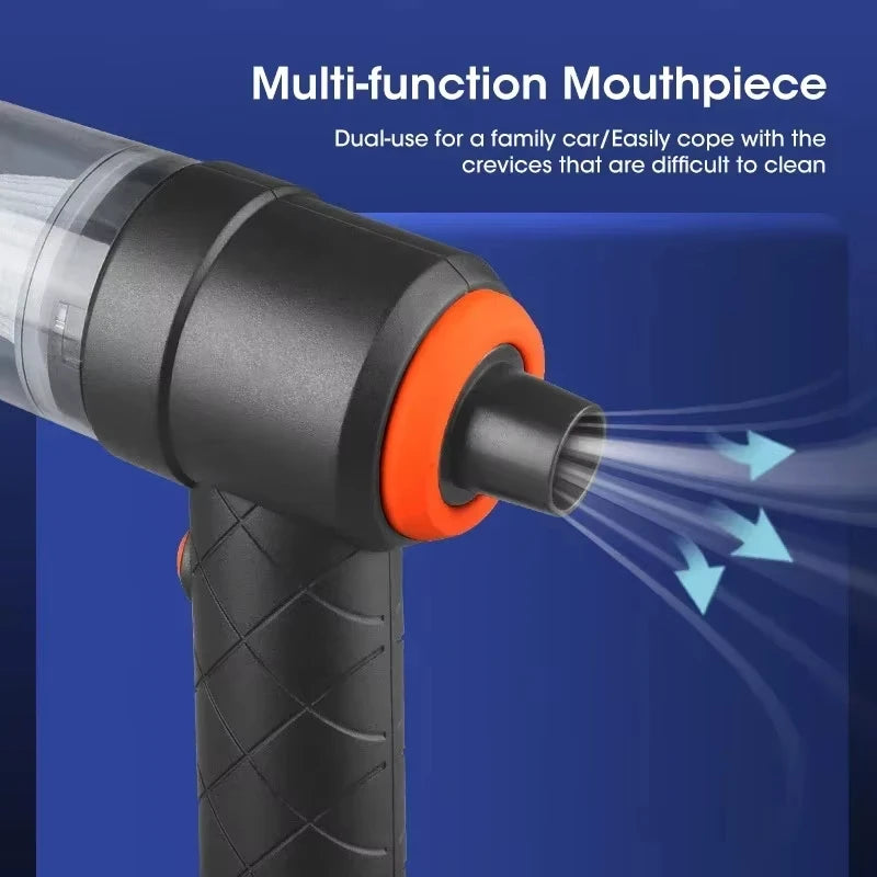 Handheld Car Vacuum Cleaner For Pet Hair, 6000Pa Portable Mini High-power Dual-purpose Suction and Blowing Cleaner