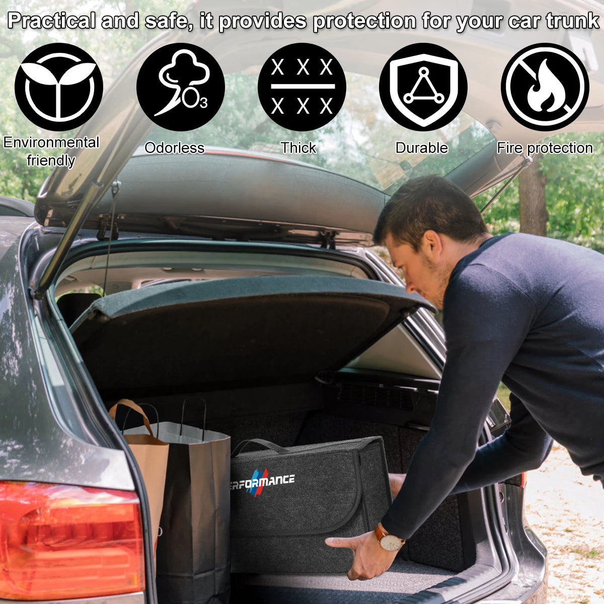 Car Trunk Organizer Box Large Capacity Folding Storage Bag For Performance E46 E60 E90 E39 E87 E36 E92 E70 E91 X3 X5 X1 X2 X4 X6