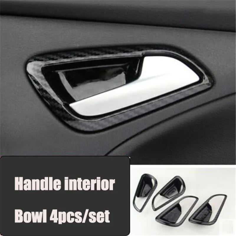 For Ford Focus 3 Mk3 Sedan Hatchback 2012-2014 Car Accessories Interior Gearbox Air Vent Handle Trim Decorative Sticker  Cover
