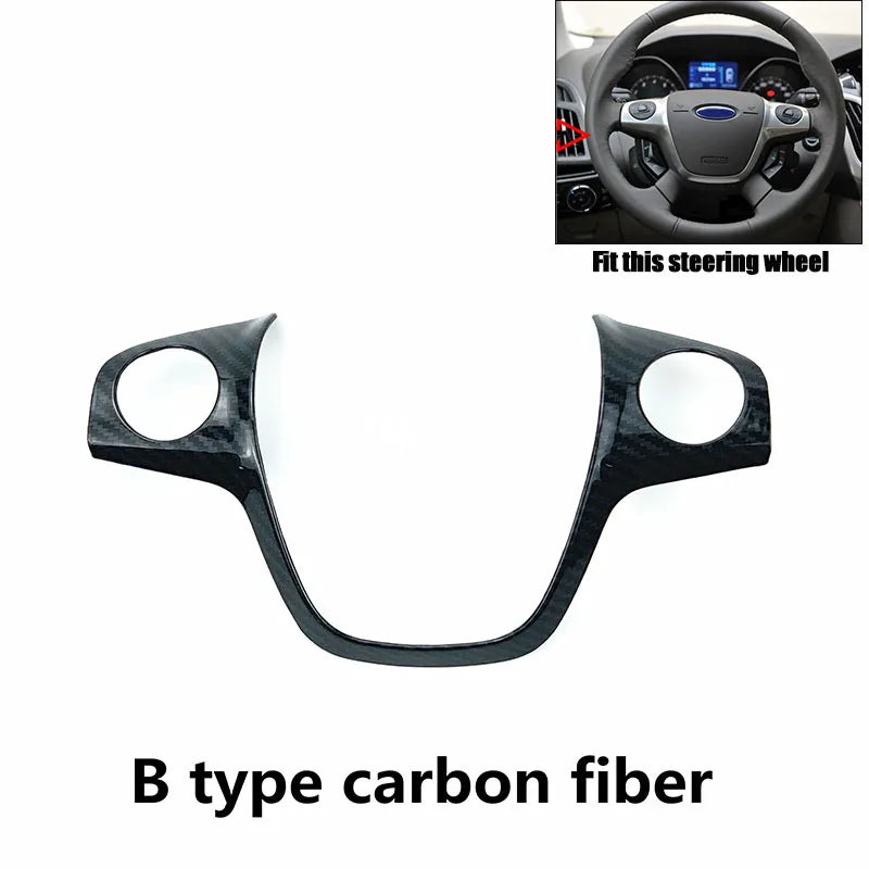 Car Styling Accessories Interior ABS Carbon Fiber Decorative trim Storage case For Ford Focus 3 mk3 Sedan Hatchback 2012-2014