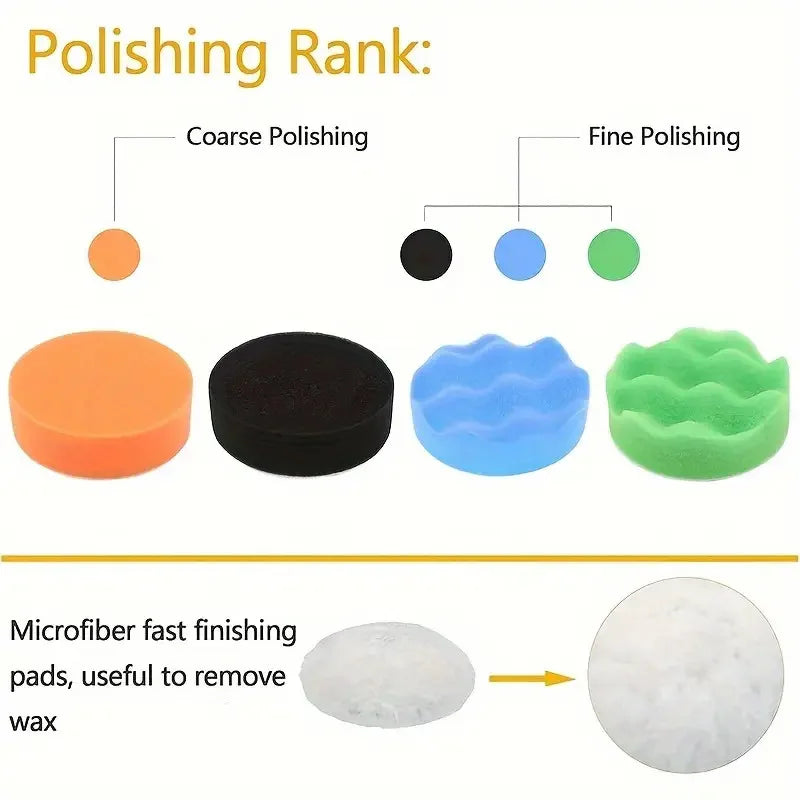 32 Professional-Grade Auto Care Accessories for Mechanics and DIY Enthusiasts, Professional Polishing, Car Maintenance Kit, Mult