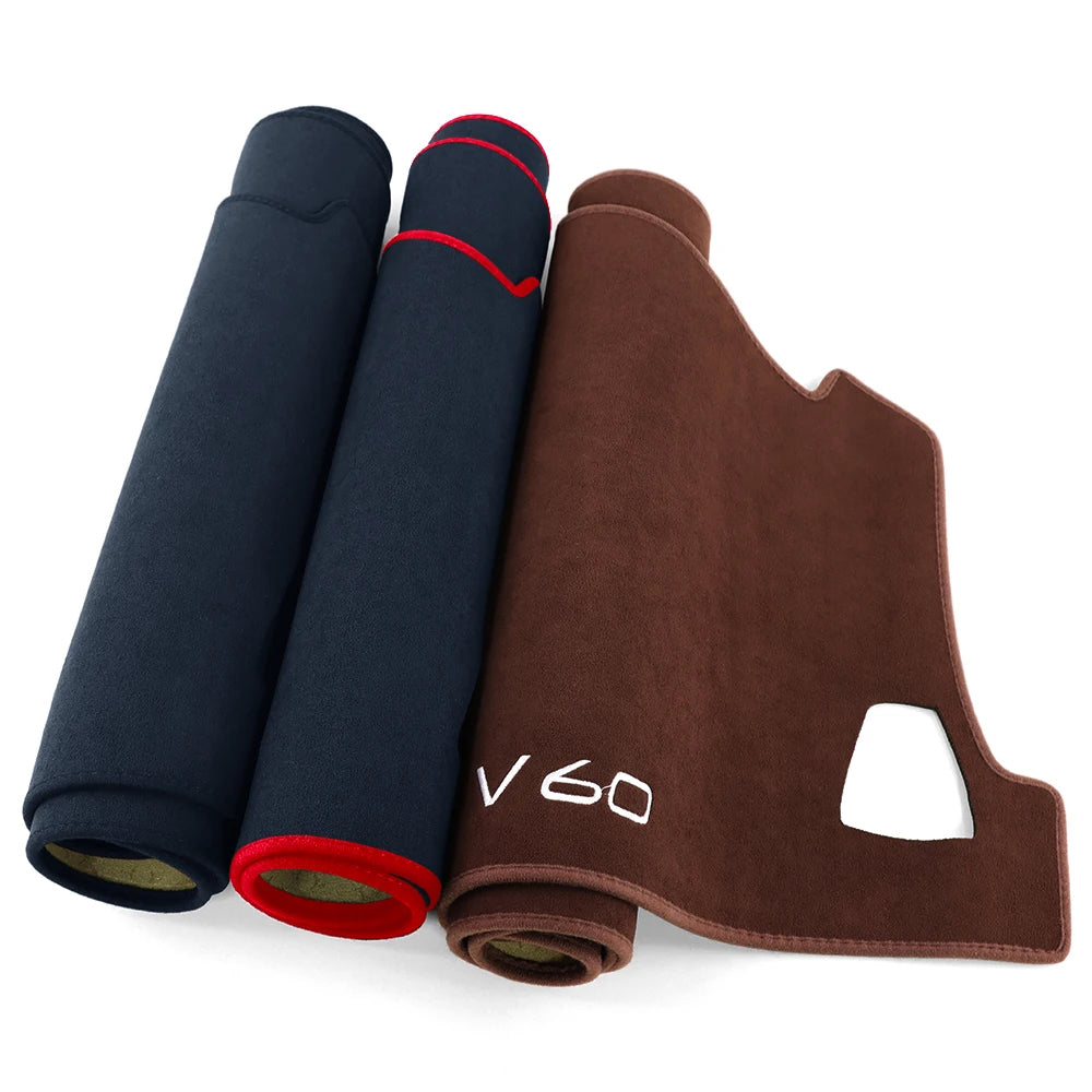 For Volvo V60 2018 2019 2020 2021 2022 2023 2024 2025 Car Dashboard Sun Shade Cover Mat Instrument Desk Non-slip Pad Carpets
