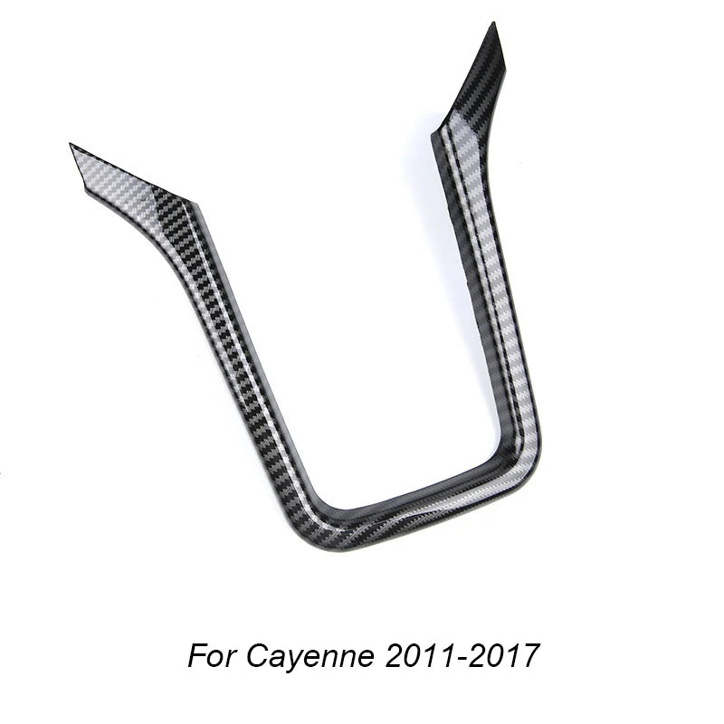 ABS Car Center Console Decorative Frame Sticker For Porsche Cayenne 2011 2012 2013 2014 2015 2016 2017 Car Interior Accessories