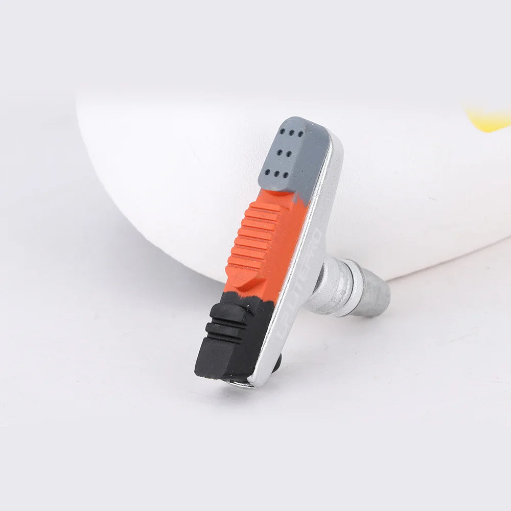 Bicycle V-type silent brake pads mountain road bike wear-resistant brake shoes thickened rubber heat dissipation accessories