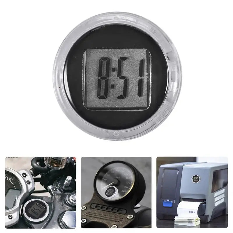 Mini Motorcycle Watch Waterproof Handlebar Clock Moto Styling Motorbike Digital Clock Motorcycle Accessories
