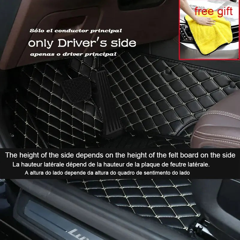 Floor Mats Car For Honda Civic 6th Ferio EJ EK EM Sedan 1999 2000 Luxury Car Floor Mats Left Or Right Hand Drive Car Accessories