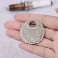 Herramienta de medición de calibre de bujía de tipo moneda de 0,6-2,4 mm (0,02-0,10 pulgadas)
