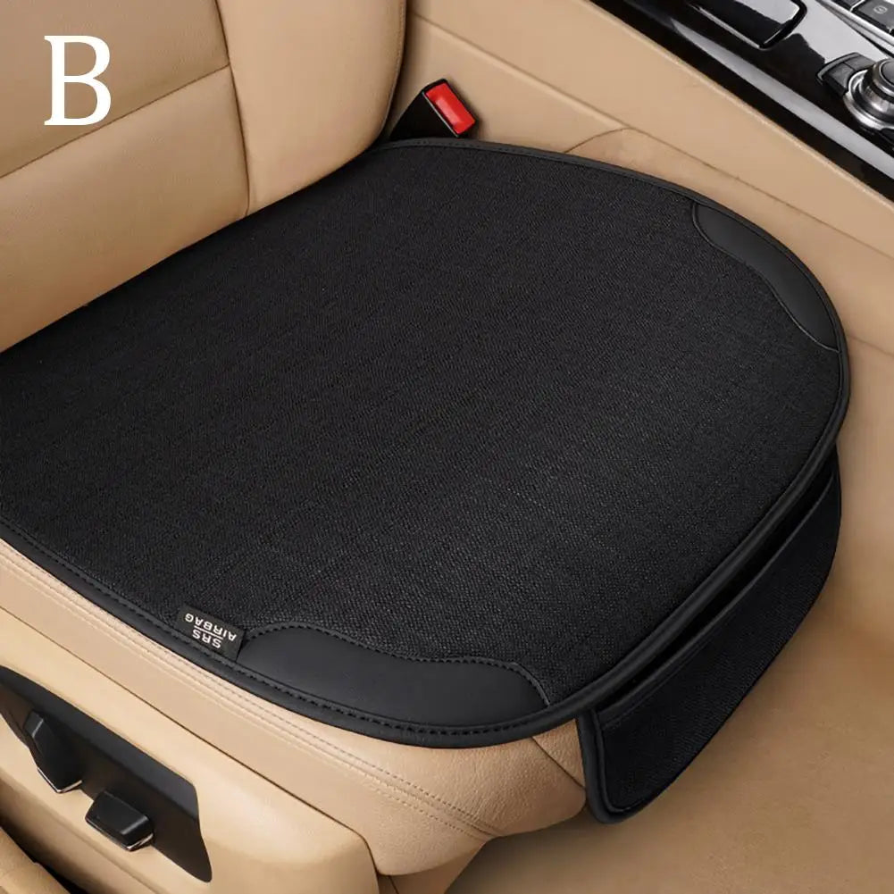 Car Flax Seat Cover Universal Front Seat Breathable Anti Scratch Protector Cushion Covers For Car Interior Accessories 2024