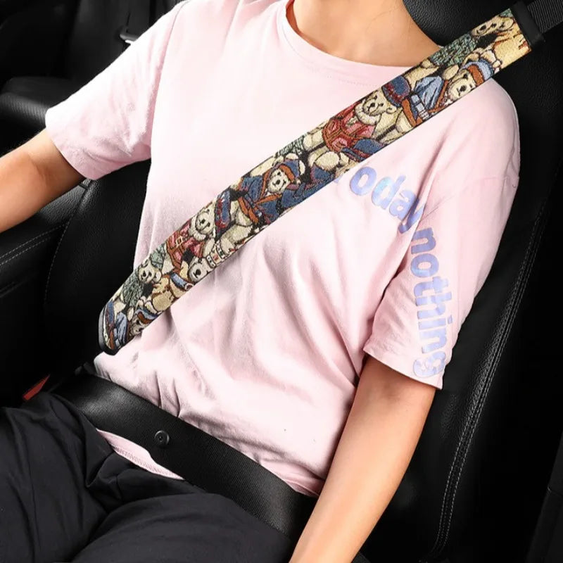New Universal Car Seat Belt Shoulder Cover - Anti-Cut Comfort Pad with Extend Protector for Truck & SUV