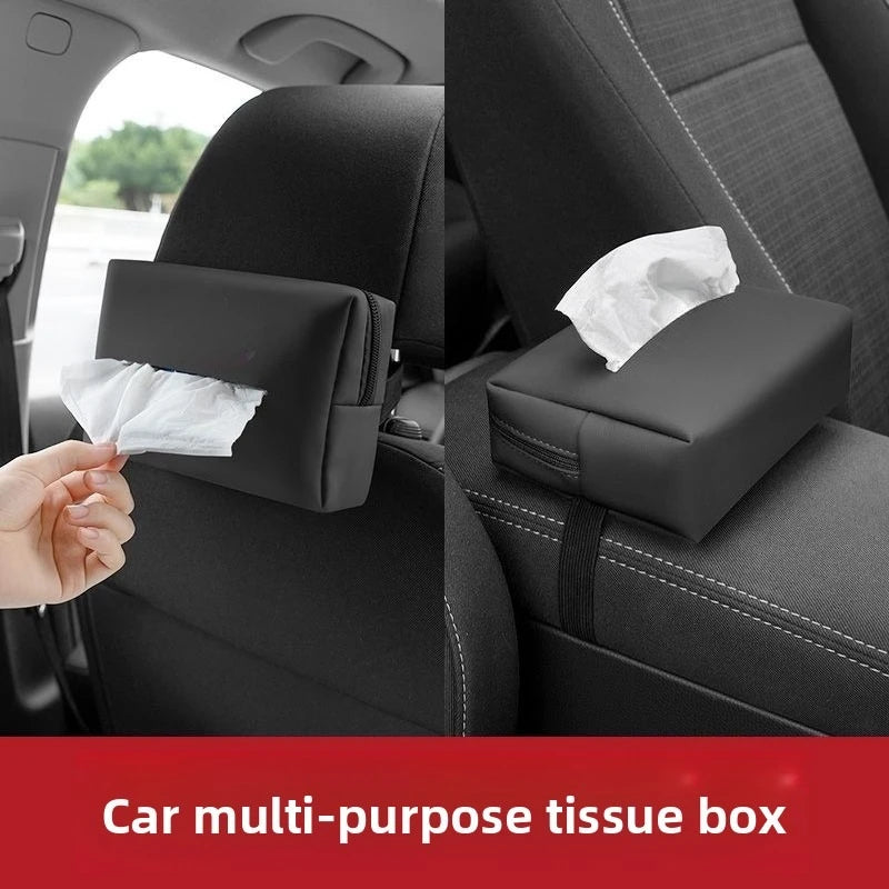 Car Tissue Box Holder Auto Accessories Hanging Organizer for Car Interior Must Have Storage