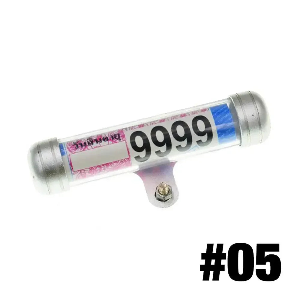 Motorcycle Motorbike Tube Tax Disc Cylindrical Holder Frame Registration Label Waterproof Real Motorcycle Accessories