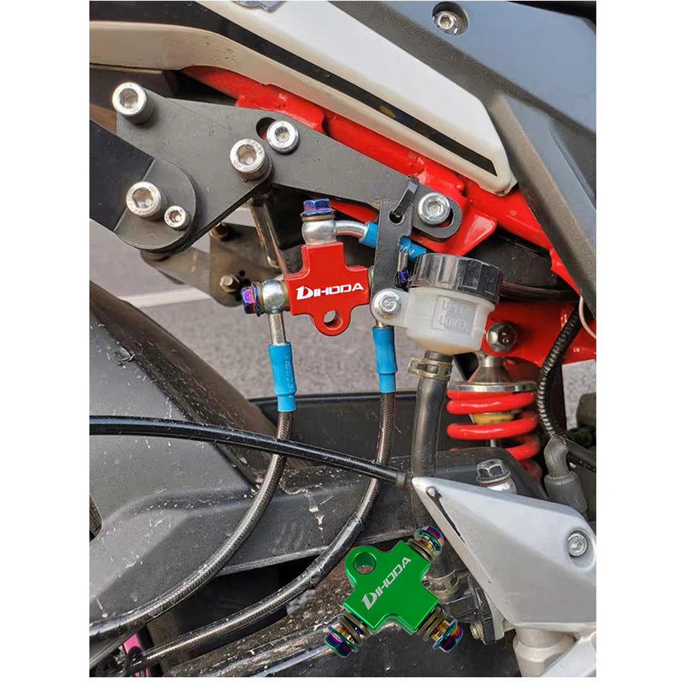 Accesorios para motocicleta, una pieza, adaptador de freno AVT con dos piezas, conector de 400 mm, manguera hidráulica para Yamaha, Honda, Suzuki, Sherco