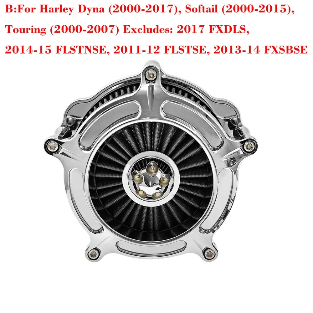 Motorcycle Air Cleaner Intake Filter For Harley Sportster 883 1200 XL Iron Touring Road King Street Glide Softail Dyna Fatboy