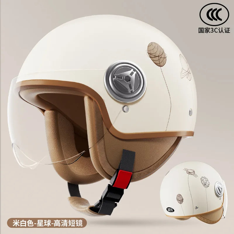 Motorcycle Helmet Unisex Scooter Motos Helmets Casco Capacete  Men and Women Capacetes De Moto