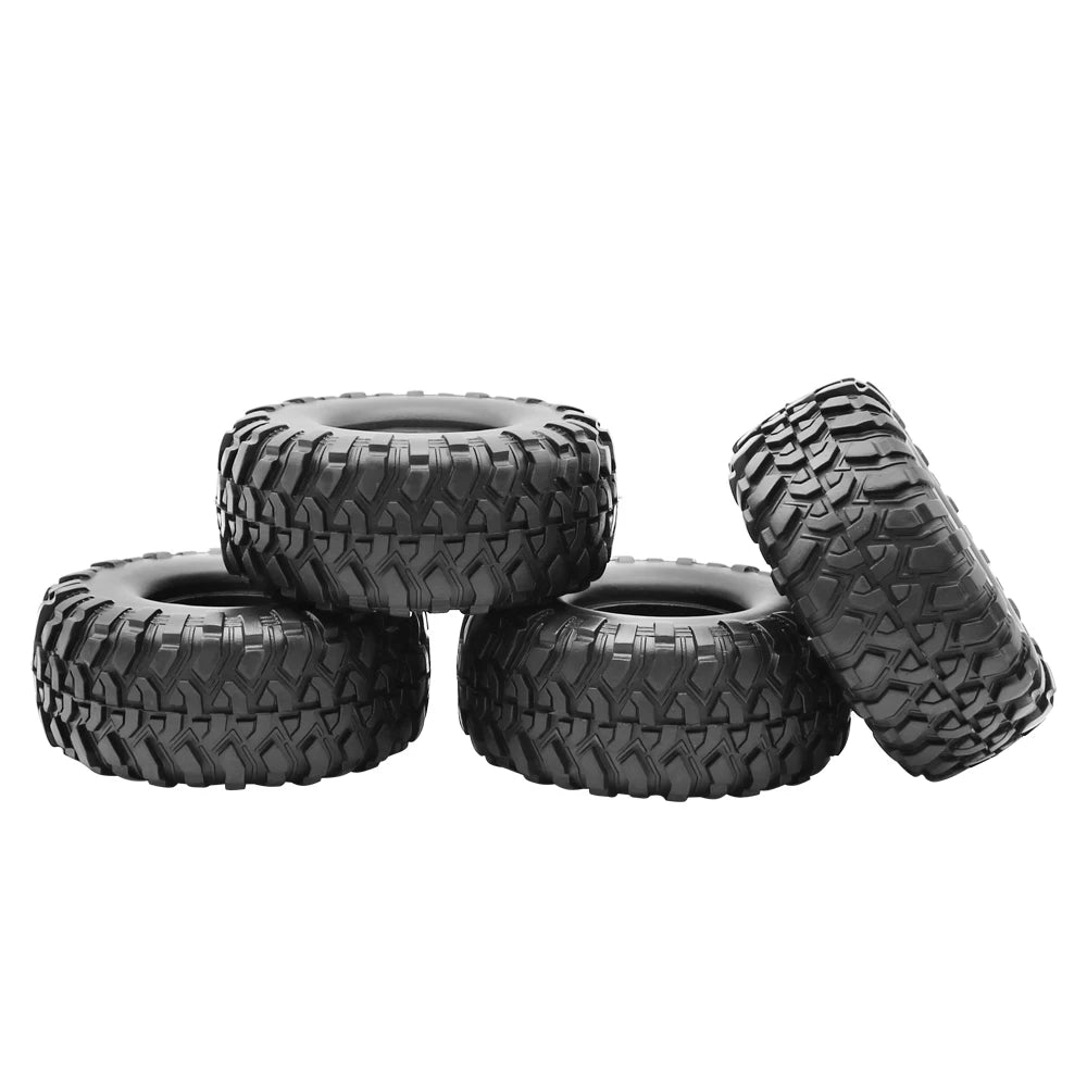 Rubber 1.9Inch Rubber Rocks Tyres/Wheel Tires 118*50MM for 1:10 RC Crawler Car Axial SCX10 III  AXI03006 TRX4 Yk4102