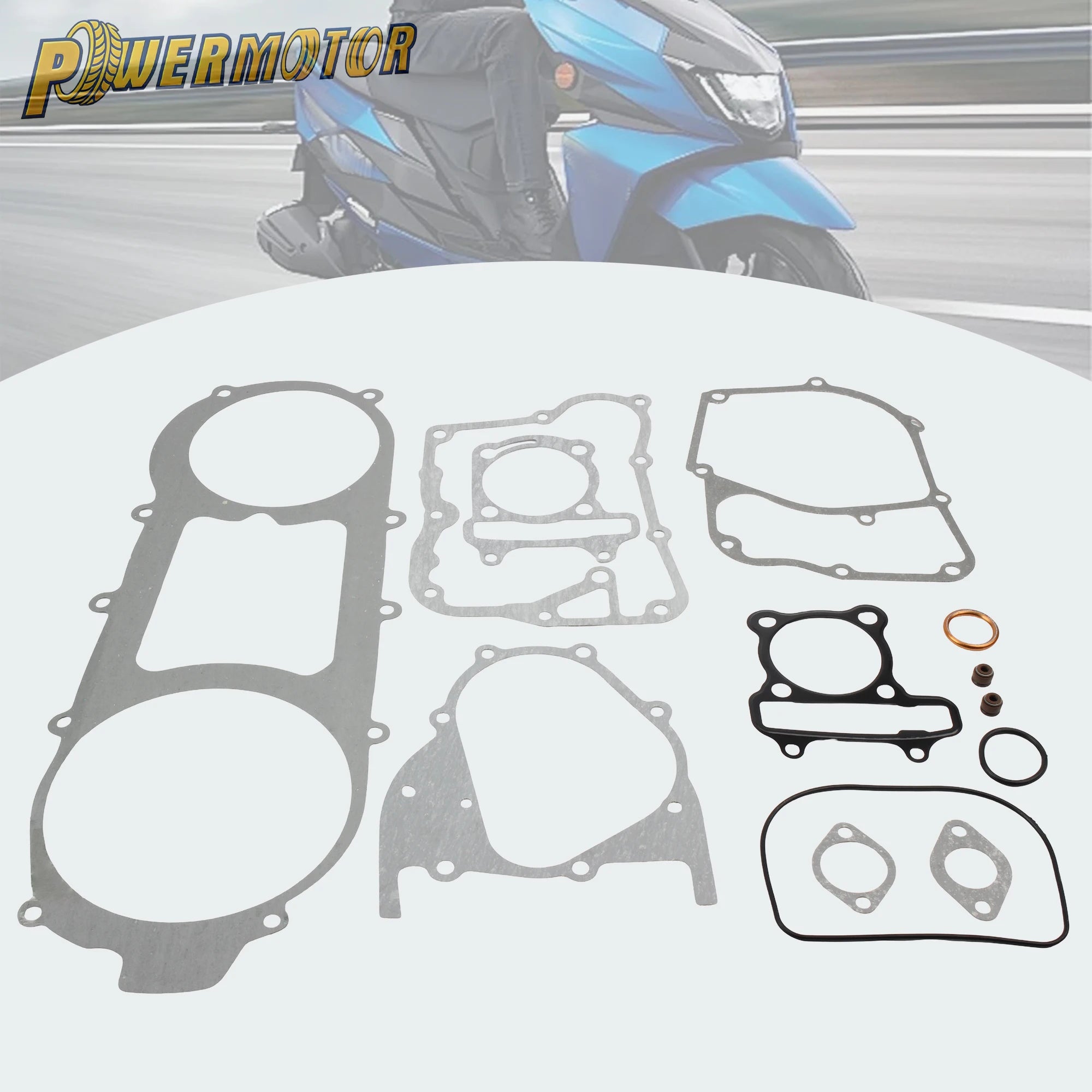 Motorcycle Complete Gasket Sets For GY6 150cc Long Case Engine Parts 152QMI 157QMJ Moped Scooters ATV Go-Karts Accessories