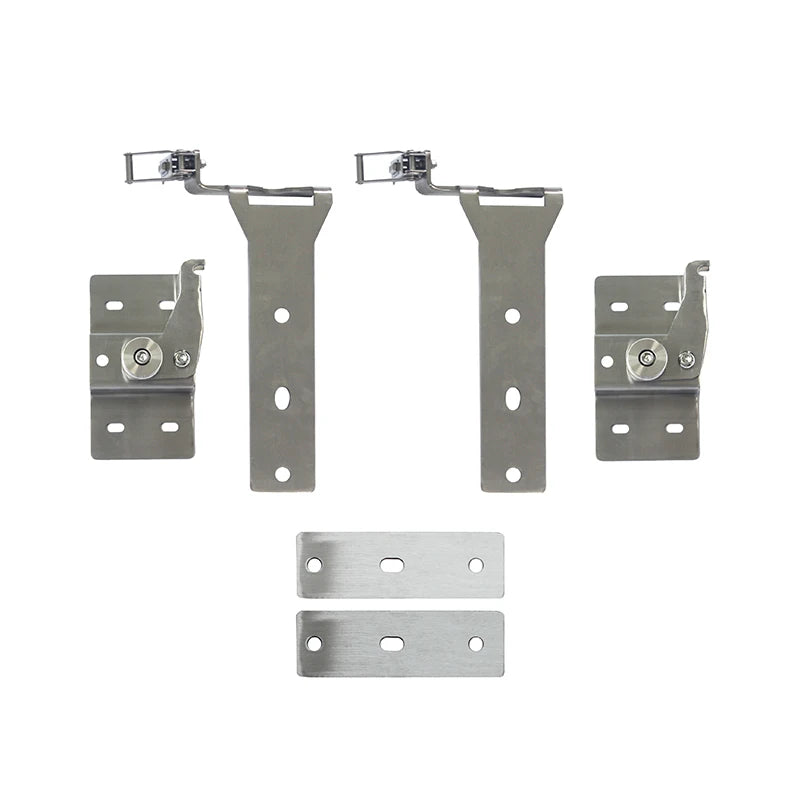 Universal Off-road Pickup 4x4 Accessories Stainless Steel Silver 2Pcs Roof Rack Side Tent Bracket
