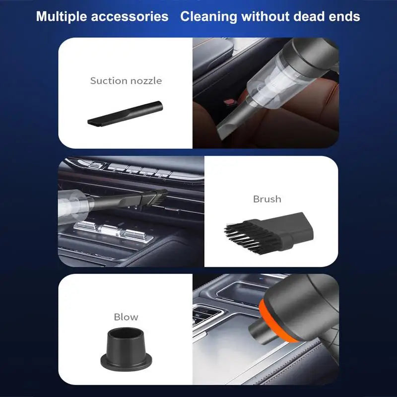 6000pa Wireless Vacuum Cleaner Portable Handheld Vacuum High Power Car Dust Cleaner Mini Vacuum Cleaners for Home Car Pet Hair