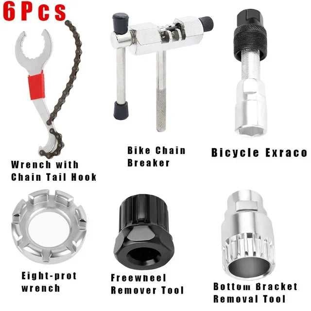 Bicycle Repair Tool Kits Chain Breaker Crank Puller Outdoor Cycling Pedal Remover Puller Bicycle Tools MTB Bicycle Accessories