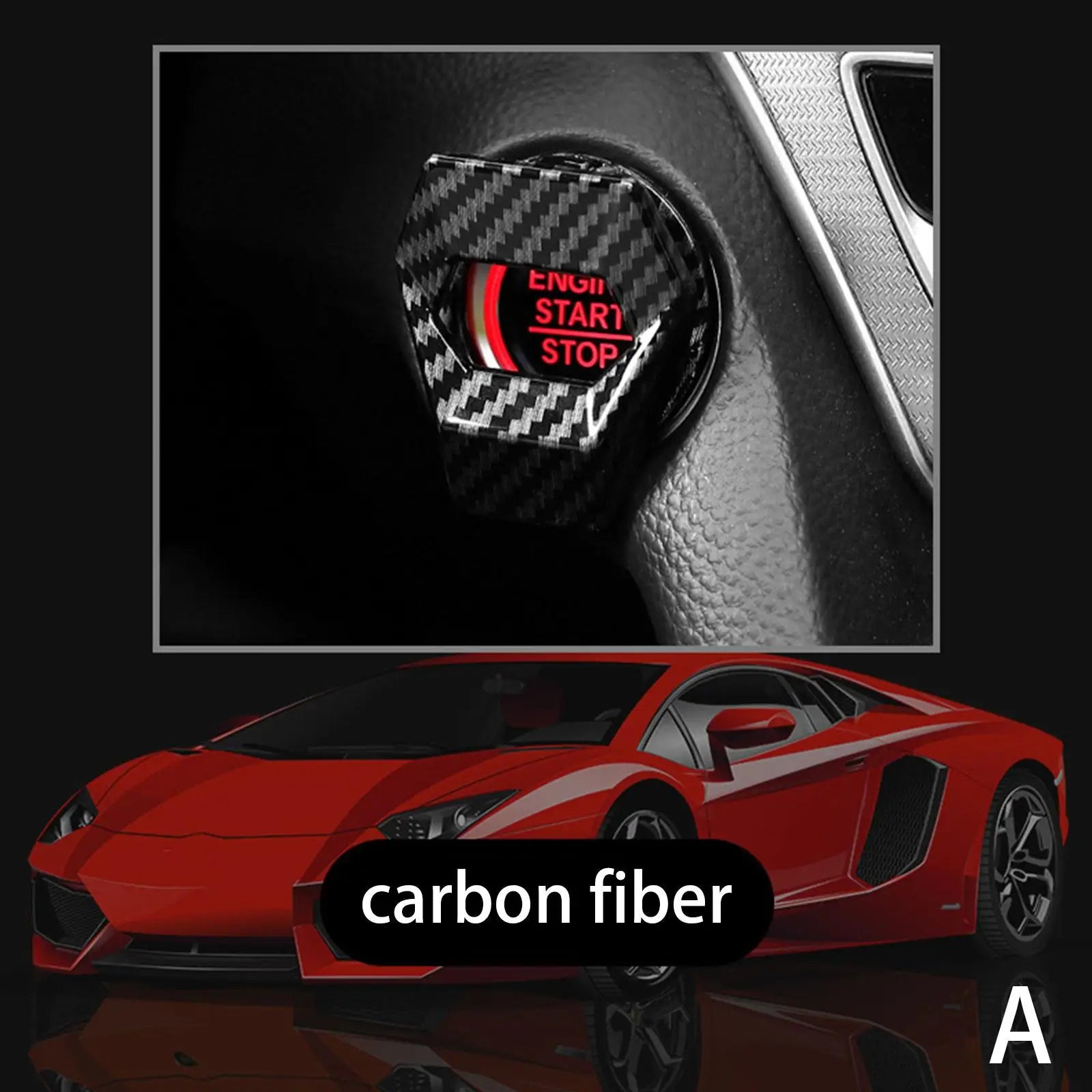 Car Engine Start Stop Switch Button Cover Ignition Anti-scratch Protection Decorative Car Auto Accessories Interior Car-Styling